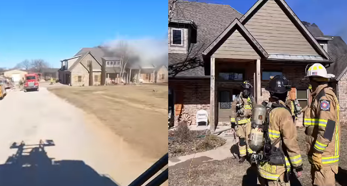 Multiple Fire Departments Called In As Smoke Pours Out Of 2-Story House ...