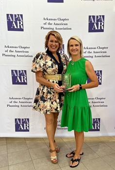 Alicia Payseno, Director of Economic Development and Laura Nobles, Director of Planning and Zoning.