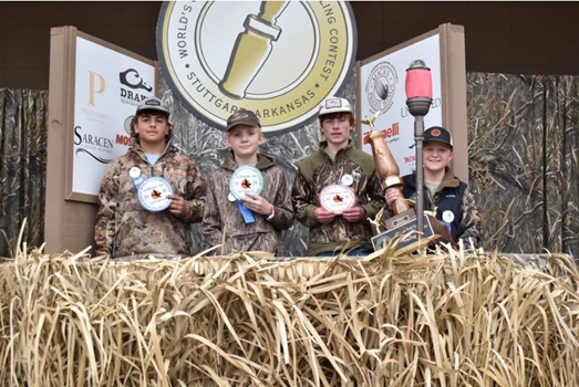 JUNIOR WORLD - Winner – Landon Powell; Dewitt AR 1st Runner Up – Drake Noland of Sweetlake LA 2nd Runner Up– Luke Stroderd of Sulphur LA 3rd Runner Up– Romie Morrisette of Lonoke AR