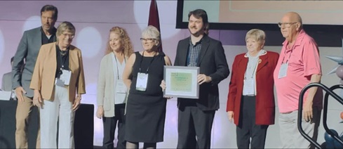(The Fairfield Bay City Council L-R with the Mayor)Richard Matthews, Ruth Krotz, Sandra Crowder, Bella Comas, Mayor Seth Connell, Patricia Leitner, Roger Hooper