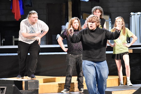  ASU-Beebe theatre students practice for the upcoming production of “Peter Pan” to be held April 23-26 in the Owen Center theater.