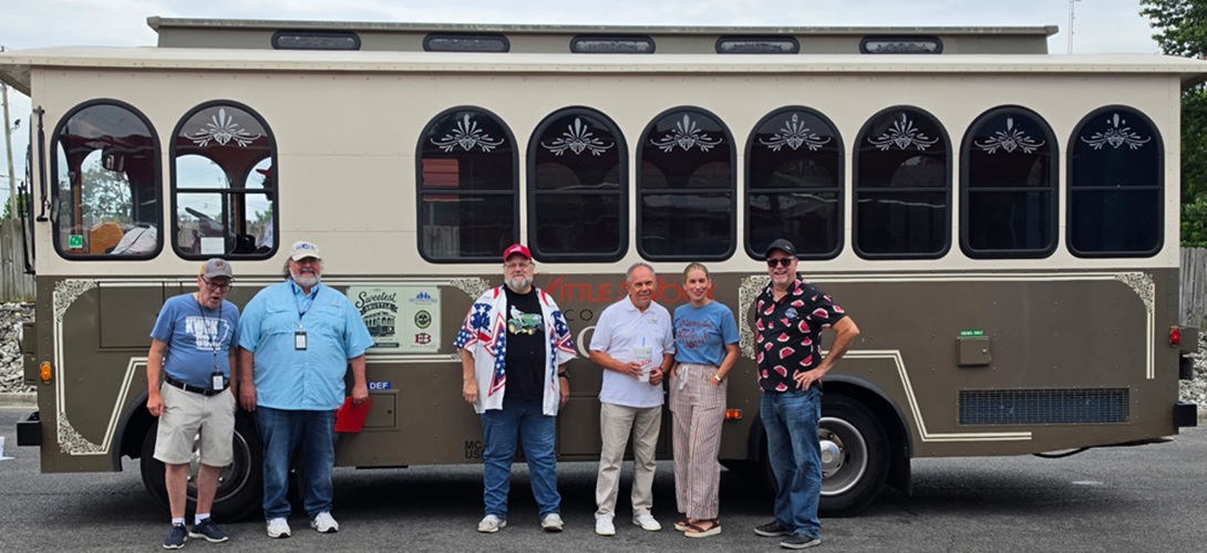Greg Geary, Todd Scott, Ben Johnson, Ricky Davis, Brandi Schulz Cave City Chamber, Bob Connell (in his Famous Watermelon Shirt)