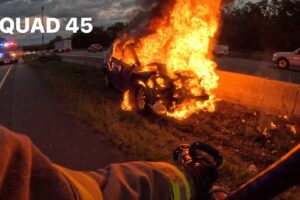Arkansas Fire Units Contain "Vehicle Accident Fire", Depart After Hour