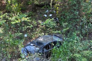 Petit Jean Firefighters Conduct "Rescue" of Hiker on Arkansas Trail