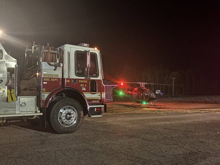 Morrilton Firefighters Aid EMS, Create Landing Zone Leading to Helicopter Evacuation