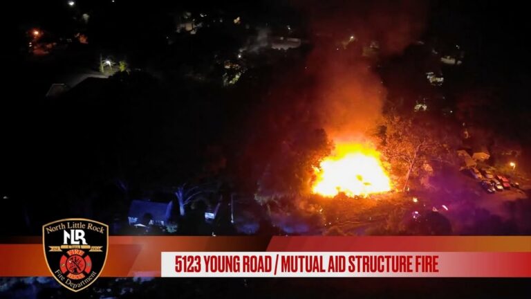 North Little Rock Firefighters Assist Oak Grove to Contain "Structure Fire"