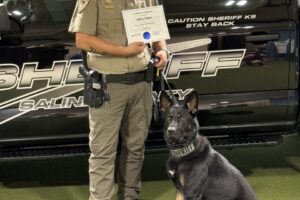 Saline County Sheriff’s Office Celebrates Deputy Yates and K9 Storm Graduation