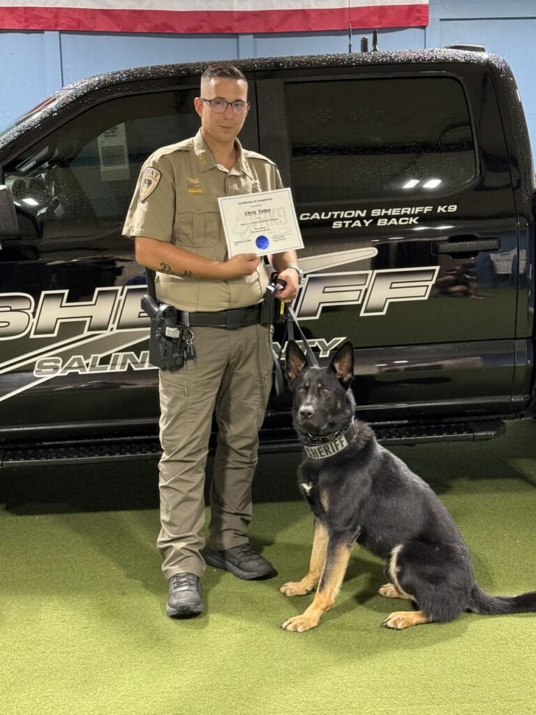 Saline County Sheriff’s Office Celebrates Deputy Yates and K9 Storm Graduation