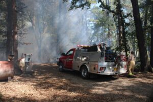 Overcup and Blackwell Station Crews Contain Out‑of‑Control "Controlled Burn" in Conway County