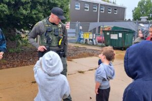 Deputy Michels Spends Time with Kids, Boosting Howard County Community