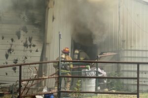 Garland Sheriff's Office Reports "Heavy Smoke" Barn Fire In Morning Star, Arkansas