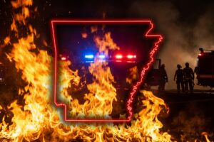 Firefighters Contain "Hay Equipment Fire" in Pinebergen, Arkansas
