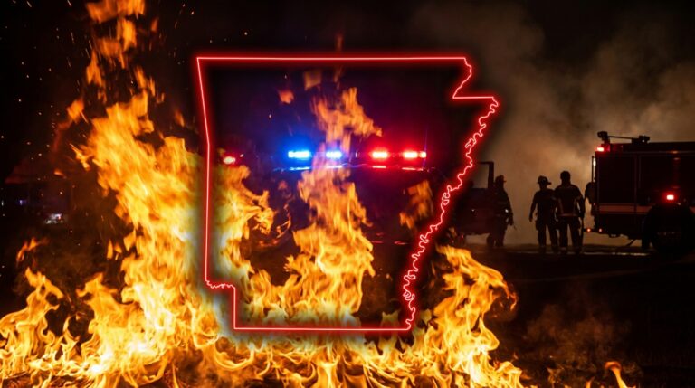 Firefighters Contain "Hay Equipment Fire" in Pinebergen, Arkansas