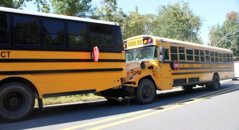 Arkansas State Police Investigate Bus Crash In Center Ridge, Arkansas