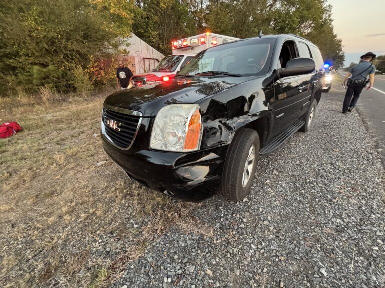 Firefighters Respond To "Two Vehicle" Crash In Plumerville, Arkansas