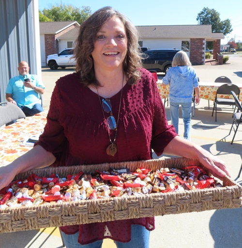 Candy basket at Foster Heating & Air Customer Appreciation Day 2026 in Mountain View