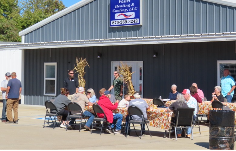 Lunch crowd at Foster Heating & Air Customer Appreciation Day 2026 in Mountain View