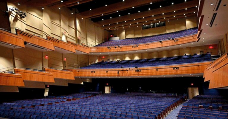 Inside the Robinson Center performance hall in Little Rock Arkansas, which celebrates the 10th anniversary of its renovation November 10