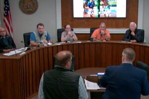 Searcy A&P Commission members listen to a presentation during their October 27, 2026 meeting in Searcy Arkansas