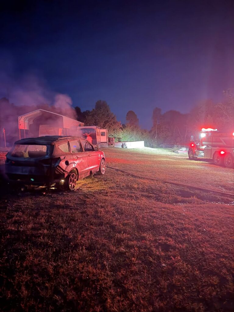 Vehicle Bursts Into Flames In Arkansas As Firefighters Scramble